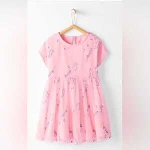 🆕🔖 Hanna Andersson ✨Size 110/US 5 ✨ Embroidered Dress Soft Tulle Unicorn 🦄✨ NWT!